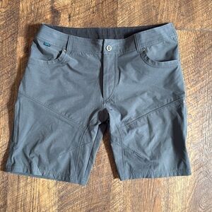 Kuhl Shorts Mens 38 Grey Hiking Outdoor Cargo Pockets Nylon Blend Style 5230